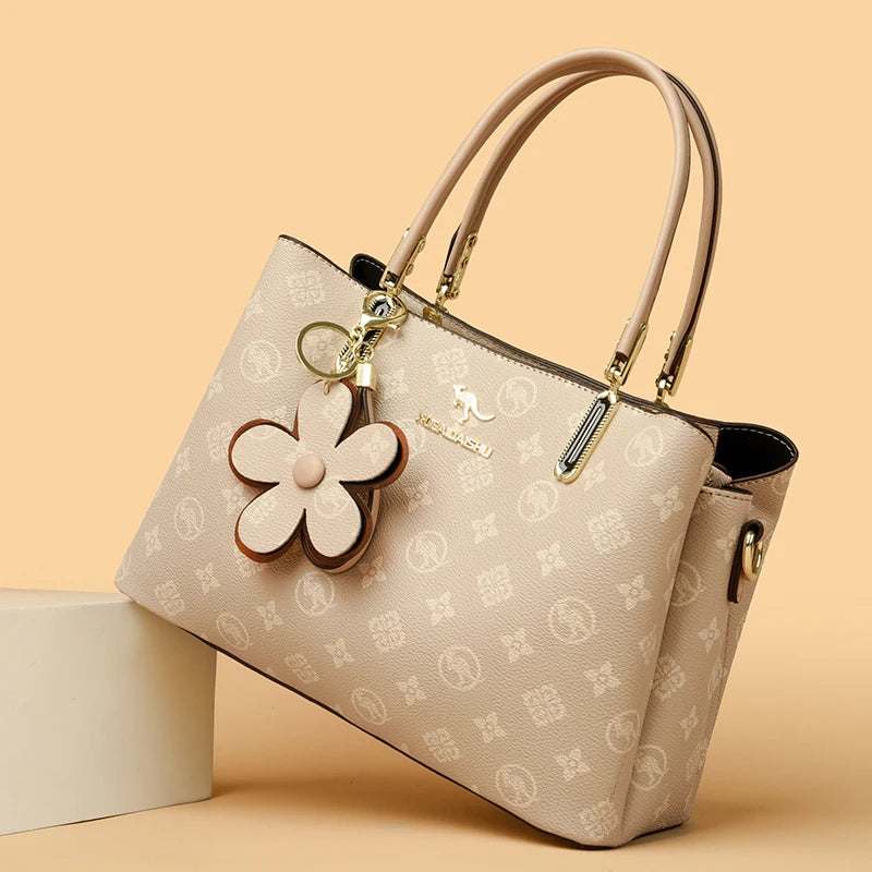 Sacs à poignée supérieure imprimés pour femmes, Sac à main en cuir de bonne qualité, Sac à bandoulière de luxe de styliste pour dames, Sac de banlieue