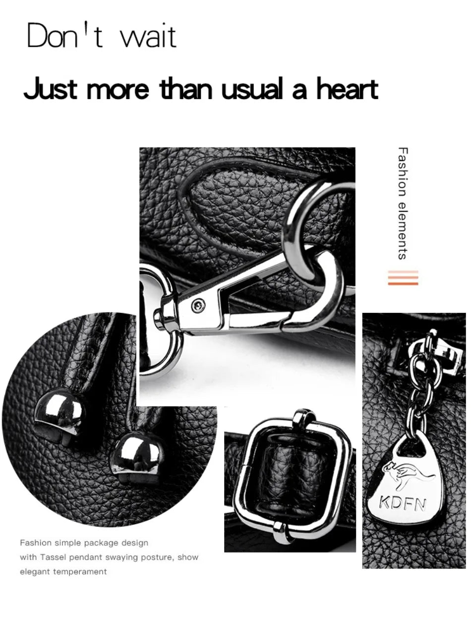 2024 véritable mode 3 couches de luxe femmes sacs concepteur de haute qualité en cuir souple sac à bandoulière sacs à bandoulière pour les femmes