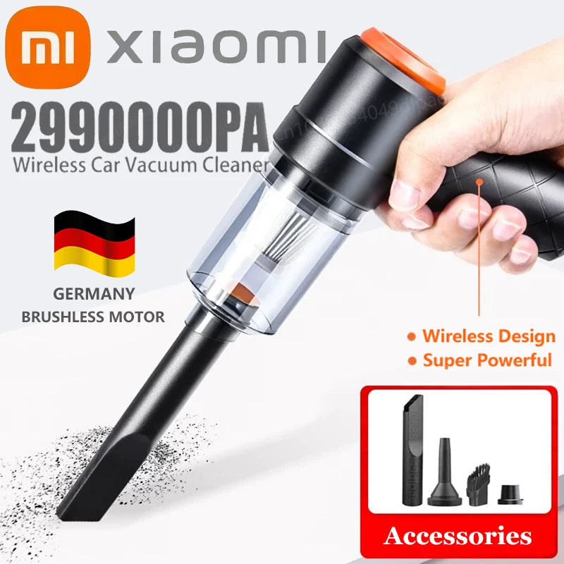 Xiaomi 2990000Pa aspirateur de voiture sans fil aspirateur portable sans fil aspirateur automatique haute puissance pour le bureau à domicile