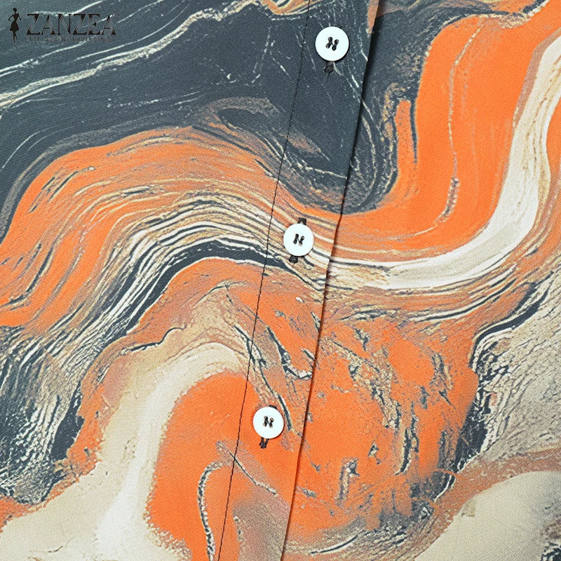 BS -  mode femmes deux pièces ensembles à manches longues revers chemise jambe large pantalon ensembles 2 pièces tenues de vacances décontracté OL travail survêtements