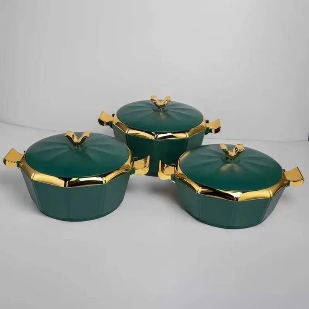 3 pièces ensemble boîte d'isolation alimentaire 1,5L 2L 2,5L boîte de Pot chaud isolée thermique Pot d'isolation boîte à déjeuner conservation de la chaleur événement du Ramadan