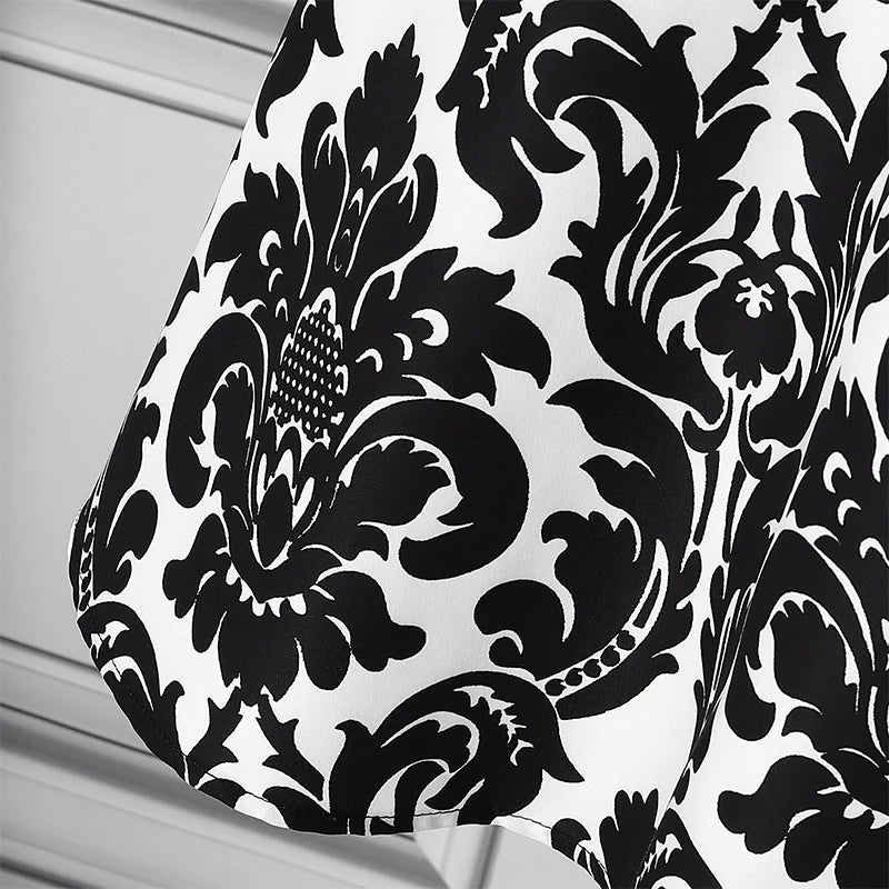 VONDA-Robe de Soirée Imprimée pour Femme, Tenue Éducative Bohème, Col Montant, Ceinture à Nministériels d, Décontractée, Élégante, Été, 2025