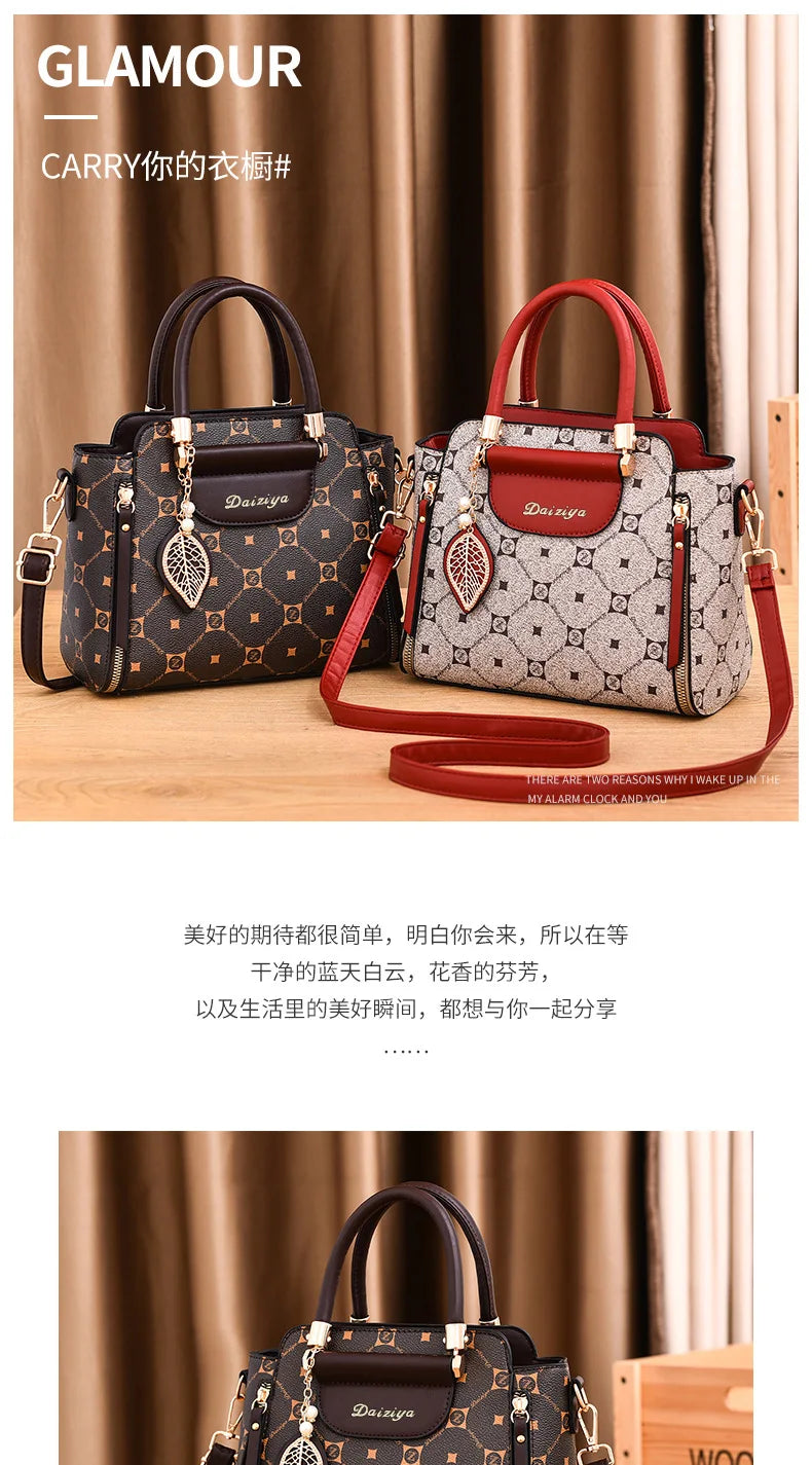 Sac à main à bandoulière alertes onale imprimé pour femme, sac à main à la mode, grande capacité, initié, rétro classique, urbain, nouveau