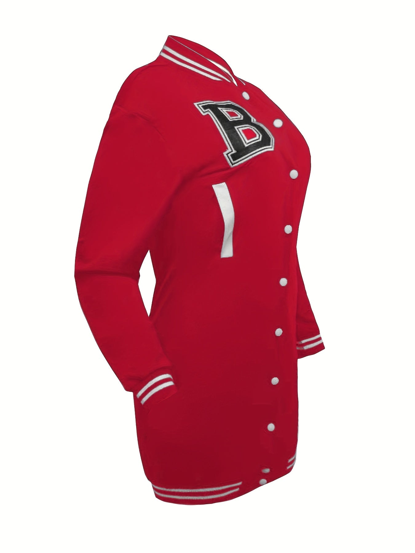 Womens Chic Letter Pattern Mini Dress - Versatile Button Front, Long Sleeve Slim Fit - Stylish Everyday Clothing