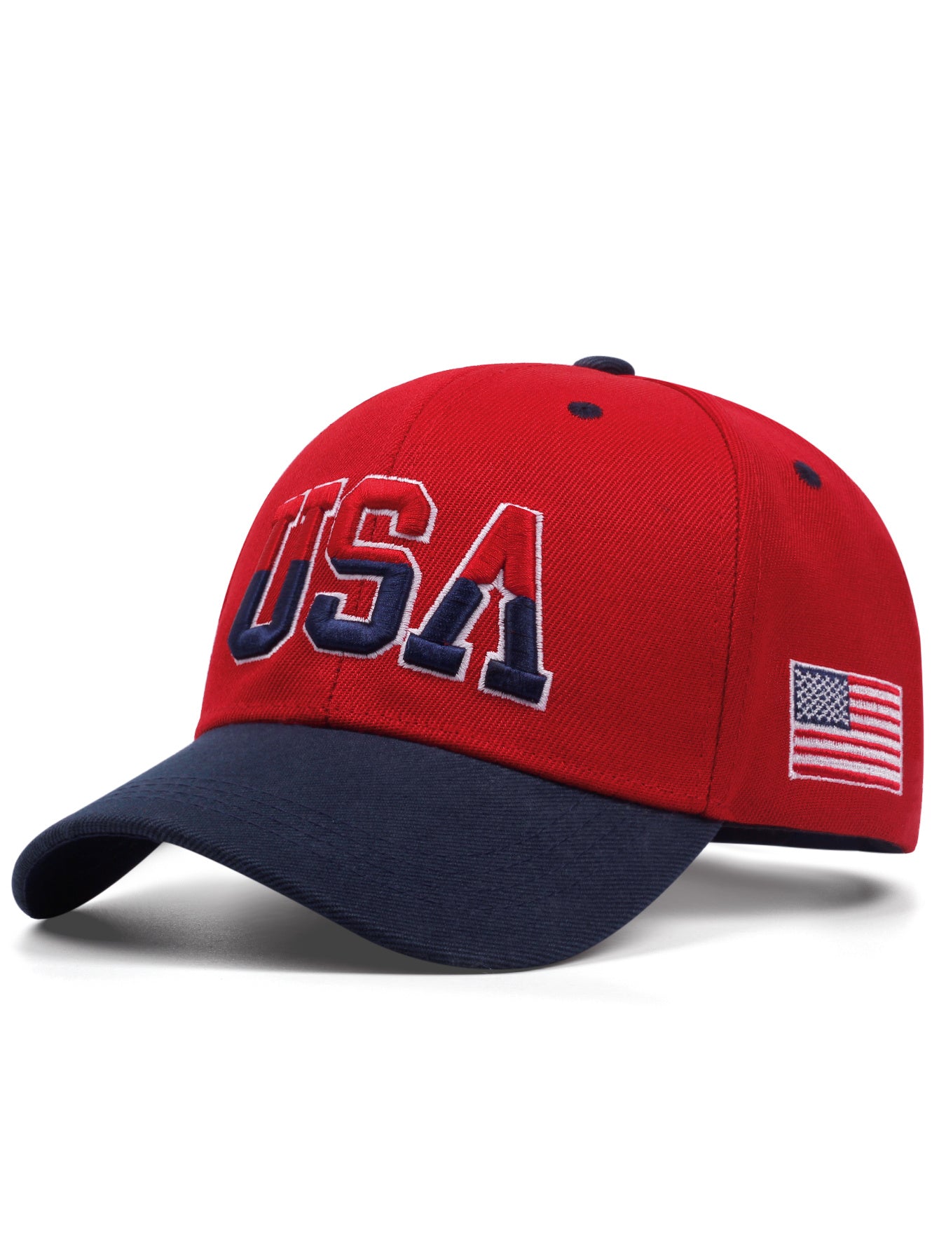 1pc Stylish Men's Baseball Cap with Vivid USA Embroidery - Fashionable Unisex Hat for Men and Women - Perfect for Outdoor Activities, Sports, and Casual Wear