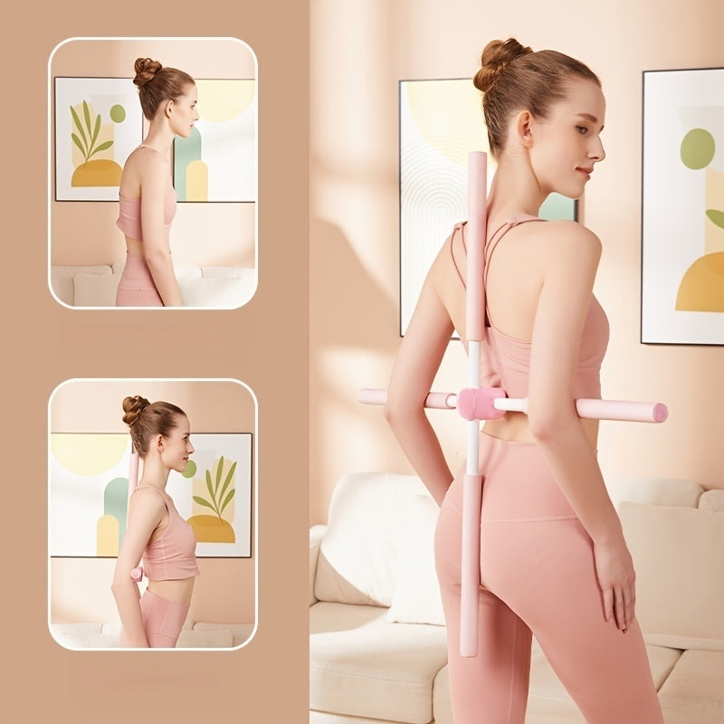 Yoga Body Stick for Posture Correction, Shoulder and Neck Relief, and Open Back Training - Improve Flexibility and Balance with this Versatile Fitness Tool