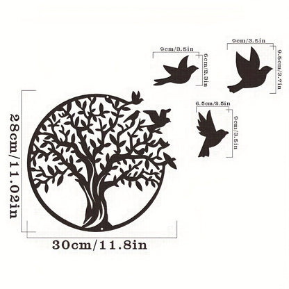 Tree of Life Metal Wall Art - Outdoor Courtyard Decoration and Home Gift for Anniversaries and More