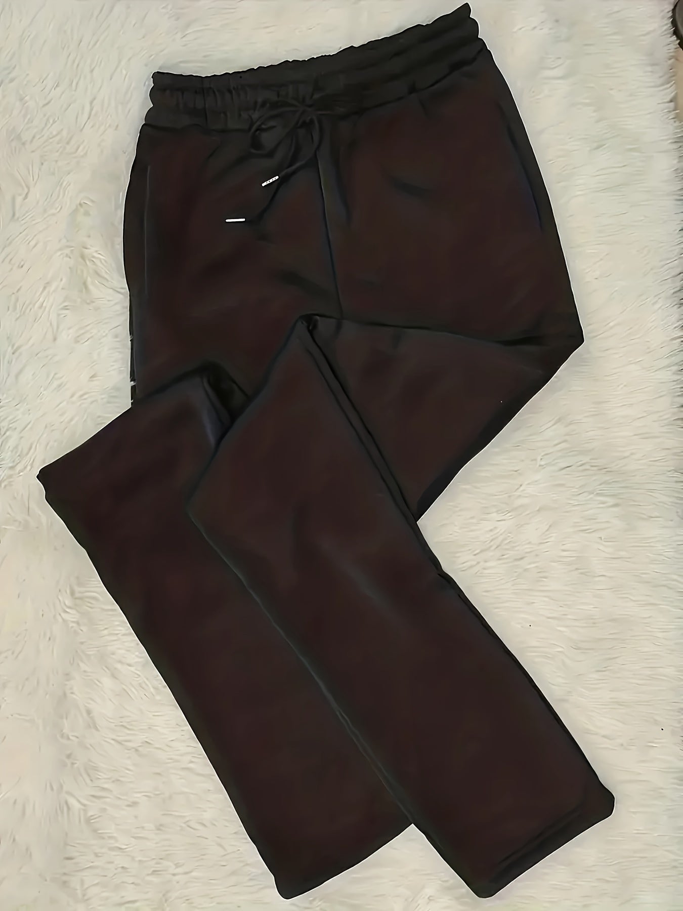 Slant Pockets Drawstring Pants, Casual Loose Pants For Fall & Winter, Women's Clothing