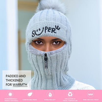 1pc one-piece Warm Knitted Hat with Fleece Lining for Men and Women - Perfect Gift for Winter