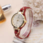 Elegant Quartz Ladies Watch - Boho Chic Leather Strap, Japanese Movement, Shock-Resistant with Stud Embellishments