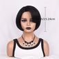 Chic Short Curly Pixie Wig - Synthetic Bob Style for Effortless Glamour - 6 Inch, Ideal for Daily Wear and Instant Makeover