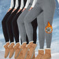5 Pack Womens Thermal Fleece Lined High Waisted Leggings Workout Winter Warm Thick Tights Soft Yoga Pants