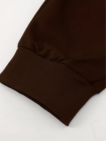 Trendy Pattern Print Drawstring Sweatpants Loose Fit Pants Men's Casual Slightly Stretch Joggers For Spring Autumn Running Jogging