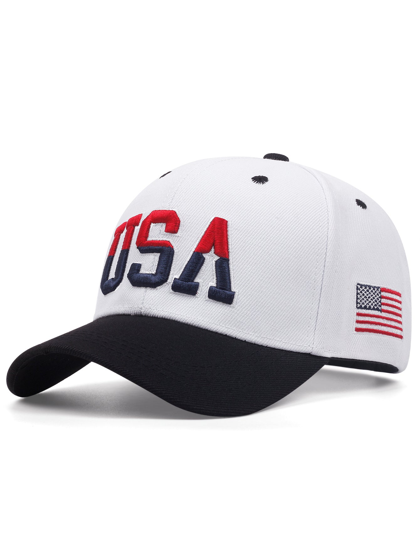 1pc Stylish Men's Baseball Cap with Vivid USA Embroidery - Fashionable Unisex Hat for Men and Women - Perfect for Outdoor Activities, Sports, and Casual Wear