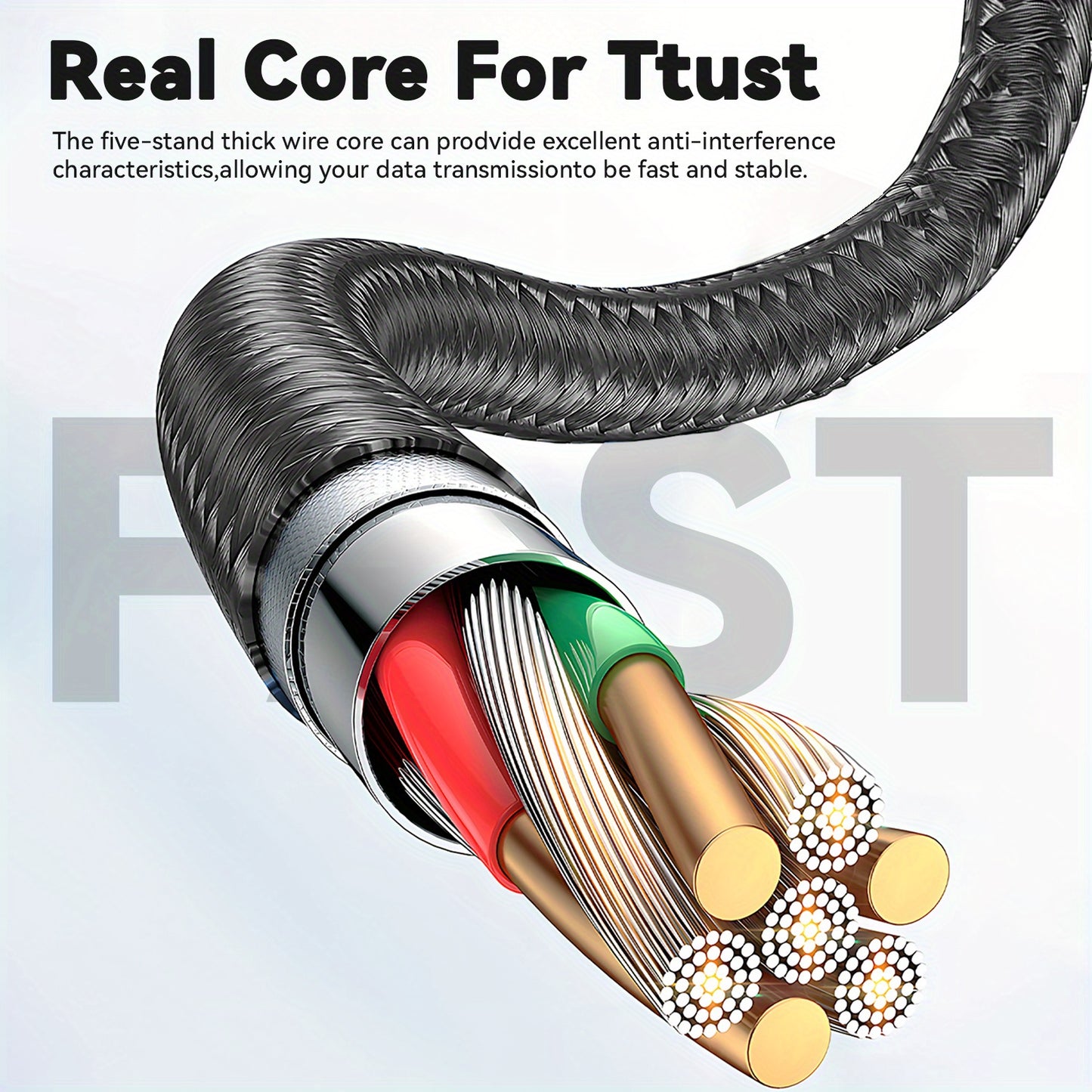 7A 120W Type C Cable: 100W Fast Charging For Realme, Oneplus, OPPO, Honor, Samsung, And Xiaomi!