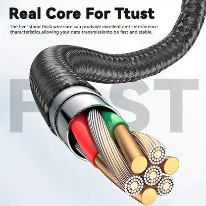 7A 120W Type C Cable: 100W Fast Charging For Realme, Oneplus, OPPO, Honor, Samsung, And Xiaomi!