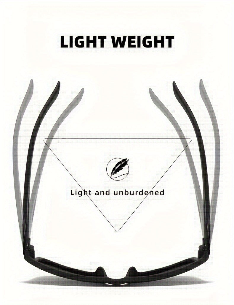 Polarized Cycling Fishing Running Men Glasses, Windproof Fashion Eyewear, TAC Lens Vintage Style