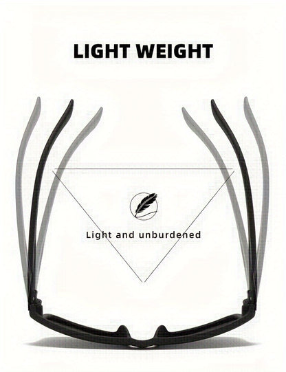 Polarized Cycling Fishing Running Men Glasses, Windproof Fashion Eyewear, TAC Lens Vintage Style