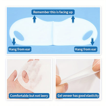 Small V Face Lifting Mask Stick Bandage Firming Face Hanging Ear Lifting Double Chin Firming Skin V-line Face Lifting Facial Mask Face Firming, Lifting Small V-face Ear Hook For Men