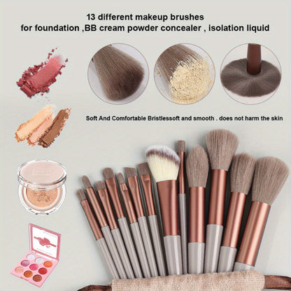 Makeup Brush Set Soft Fluffy Professional Cosmetic Foundation Powder Eyeshadow Kabuki Blending Make Up Brush Beauty Tool With Bag Makeup Sponge Beauty Gift For Makeup Beginner