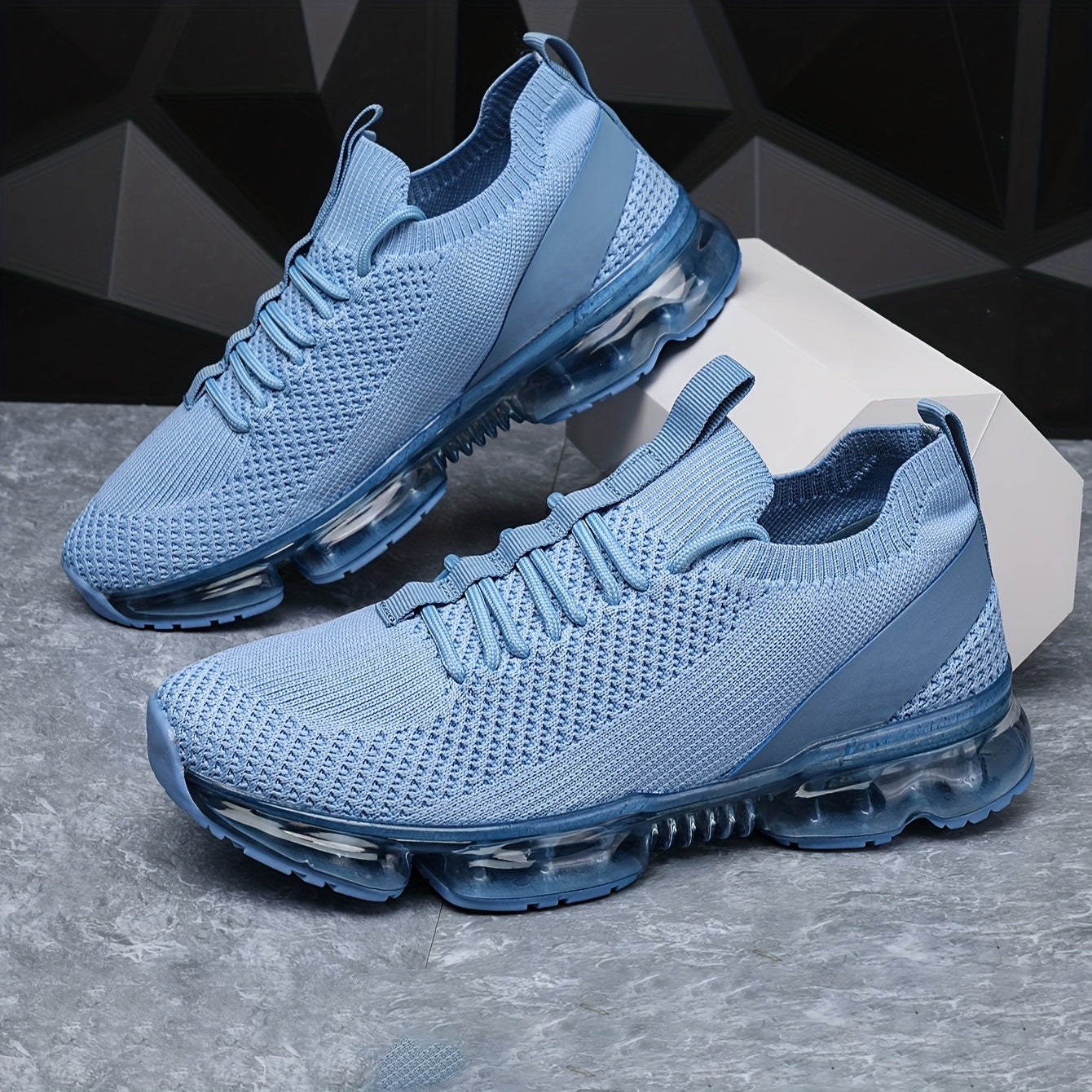 Ultra Lightweight Breathable Mesh Running Shoes - Stabilizing Support, Non Slip Sole, Wear Resistant Fabric Upper - Perfect for Summer, Stability and Casual Versatile Sports