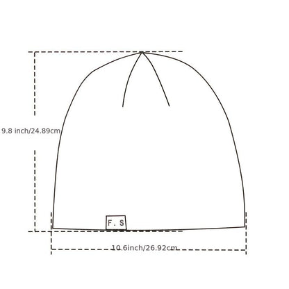 Long and Oversized Unisex Slouch Beanie Cap - Lightweight, Woven Polyester, Toggle Closure, Perfect for Summer and Winter, New Year Gift Idea, Urban Theme, Inelasticity Suitable