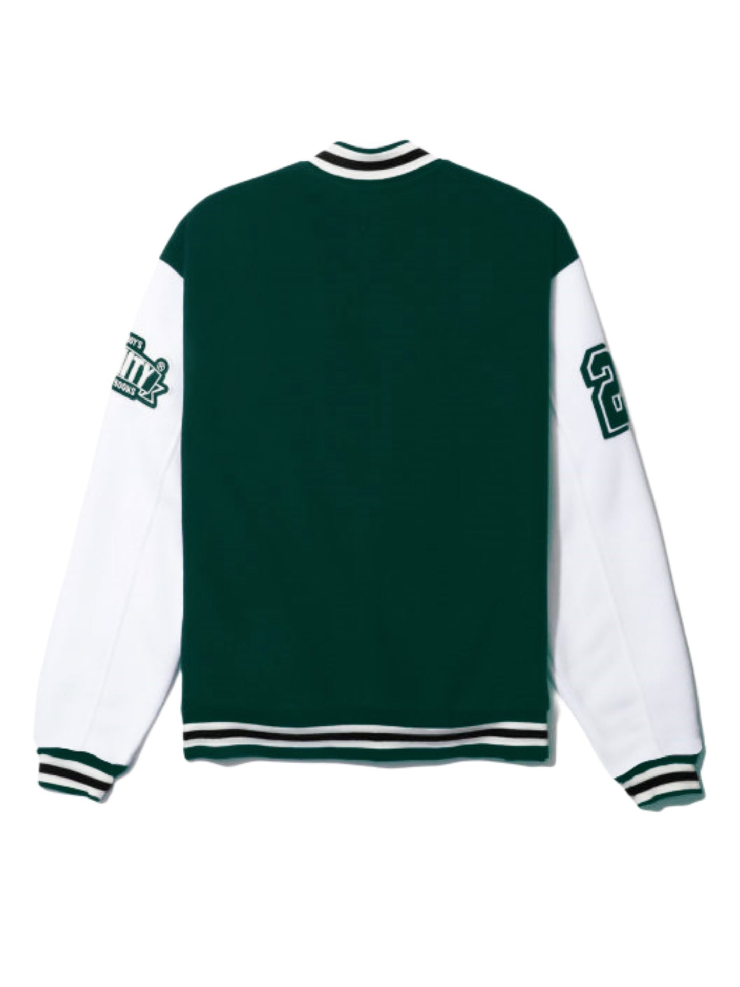 Mens Fashionable Letter Print Varsity Jacket - Color Block Button Up for Spring/Fall - Casual Style Perfect for School or Baseball