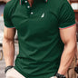BM149 Men'S Short-Sleeve Polo Shirt, Casual Wear with Print Patterns, Stylish And Slightly Stretchy, Comfortable for Men'S Golf.