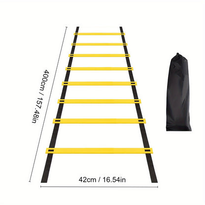 Agility Ladder With Storage Bag Speed Training Equipment With Storage Bag, Football Soccer Fitness Feet Training Training Ladder