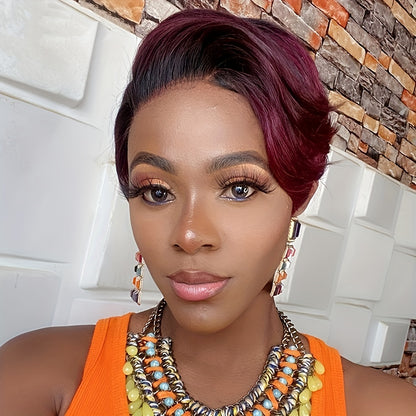 Chic Short Curly Pixie Wig - Synthetic Bob Style for Effortless Glamour - 6 Inch, Ideal for Daily Wear and Instant Makeover