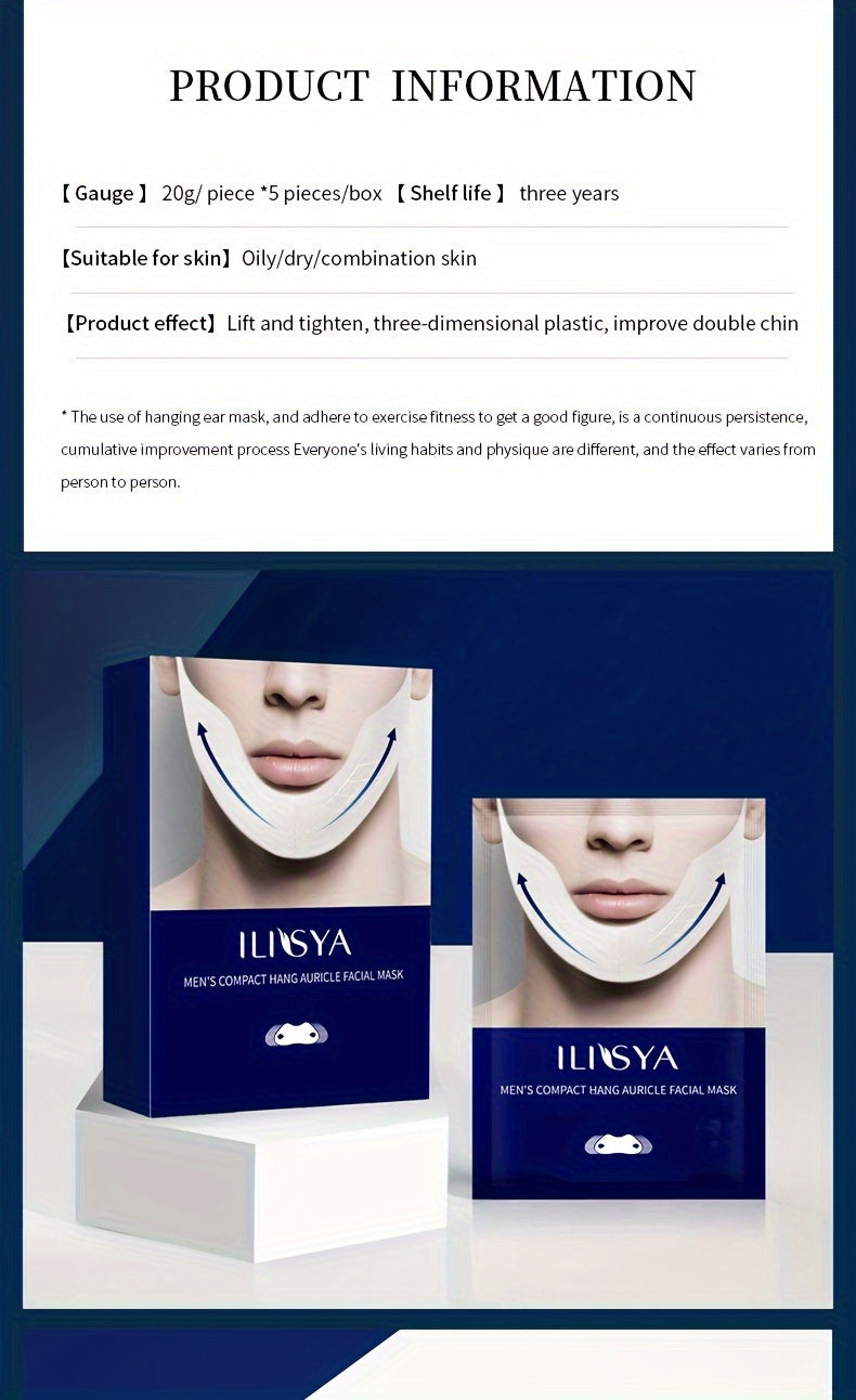 Small V Face Lifting Mask Stick Bandage Firming Face Hanging Ear Lifting Double Chin Firming Skin V-line Face Lifting Facial Mask Face Firming, Lifting Small V-face Ear Hook For Men