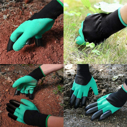 Gardening Gloves with Rubber Coating for Digging, Providing Protection for Hands While Planting, Weeding, And Caring for Flowers And Vegetables.