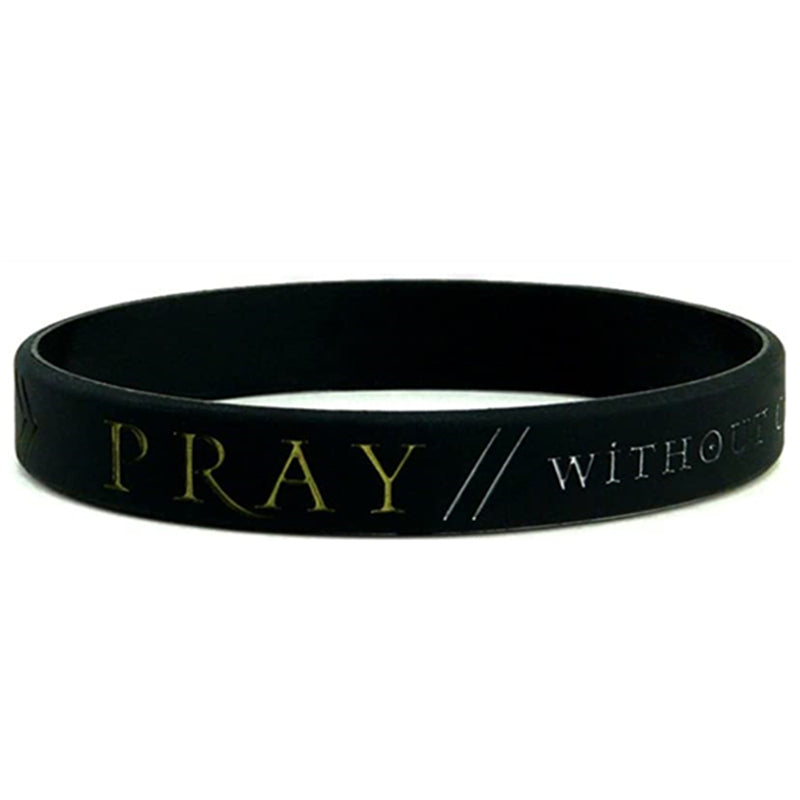 3 Pcs Faith Power Pray Bible Wristbands Silicone Bracelets For Men Casual Holiday Party Jewelry Gift