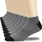 10pairs Men's Color Block Breathable Low Cut Ankle Socks, 10 Pairs Spring Summer
