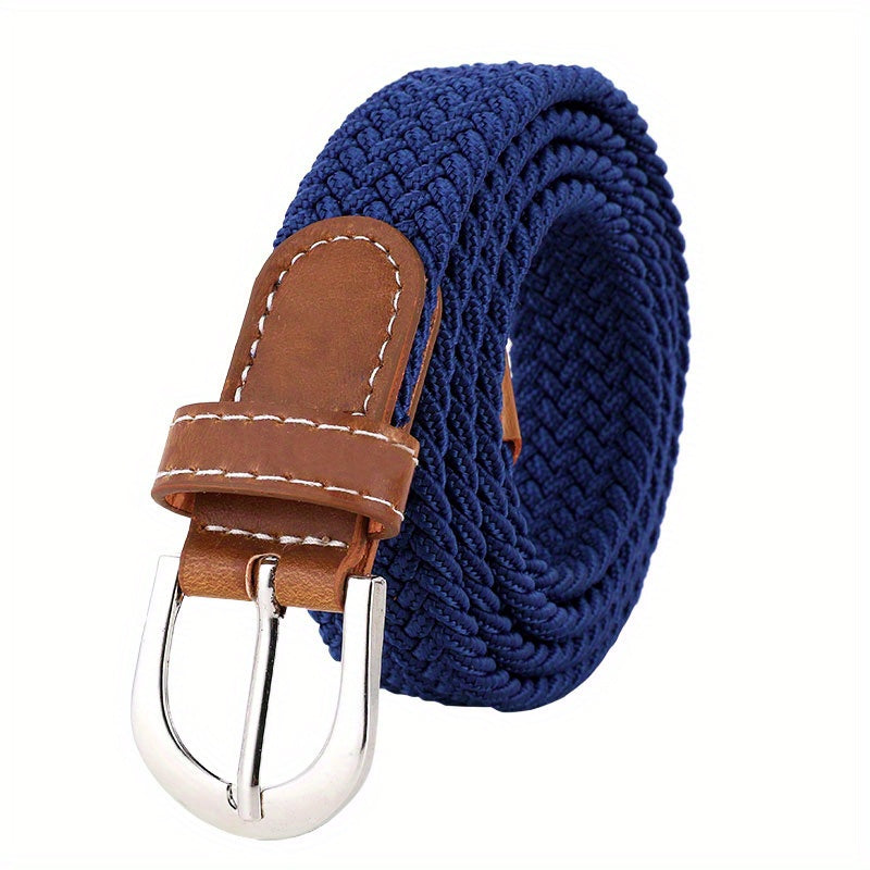 Womens Flexible Fit Elastic Jeans Belt - Versatile Casual Style for Everyday Wear