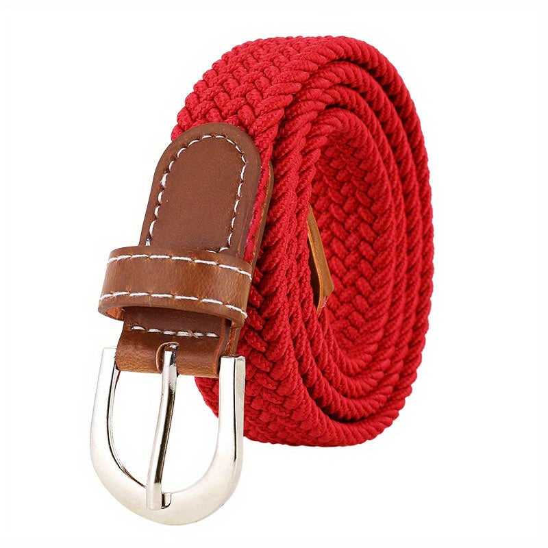Womens Flexible Fit Elastic Jeans Belt - Versatile Casual Style for Everyday Wear