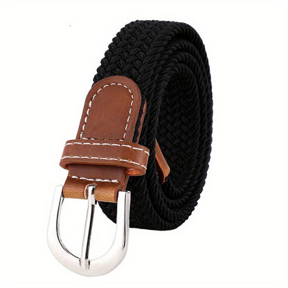 Womens Flexible Fit Elastic Jeans Belt - Versatile Casual Style for Everyday Wear