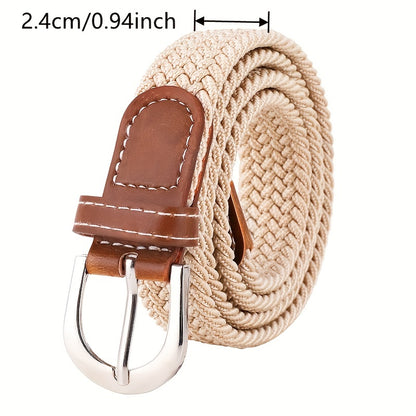 Womens Flexible Fit Elastic Jeans Belt - Versatile Casual Style for Everyday Wear