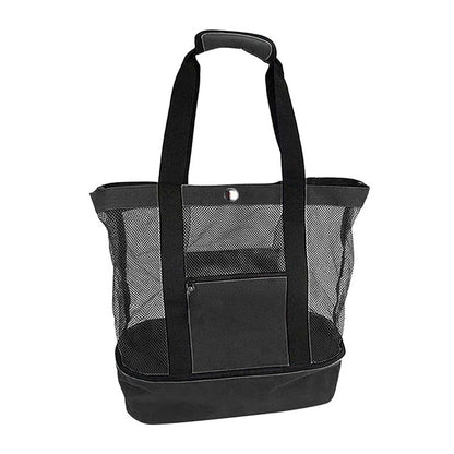 Minimalist Double Layer Beach Bag, Lightweight Versatile Travel Bag, All-Match Outdoor Bag With Insulated Layer