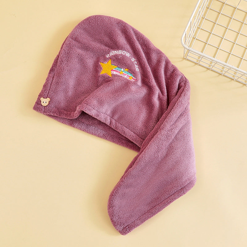 1pc Hair Towel Wrap For Women, Microfiber Hair Turban For Wet Hair Reversible Hair Drying Towel Wrap For Curly Long Thick Hair Anti Frizz Double Layer