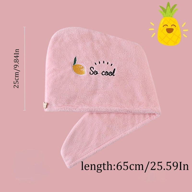 1pc Hair Towel Wrap For Women, Microfiber Hair Turban For Wet Hair Reversible Hair Drying Towel Wrap For Curly Long Thick Hair Anti Frizz Double Layer