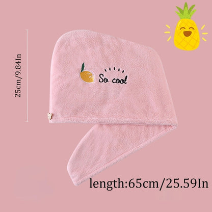 1pc Hair Towel Wrap For Women, Microfiber Hair Turban For Wet Hair Reversible Hair Drying Towel Wrap For Curly Long Thick Hair Anti Frizz Double Layer