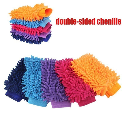 Microfiber Anti-Scratch 1pc Car Wash Gloves - Cleaning & Care Tool For Cars & Home Kitchen