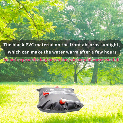 5.28gal Portable Camping Shower Bag With Removable Hose & On-off Switchable Shower Head, Perfect For Outdoor Camping & Traveling