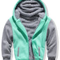 Boys Sherpa Lined Hoodie Kids Fleece Sweatshirt Full Zip Hooded Jacket