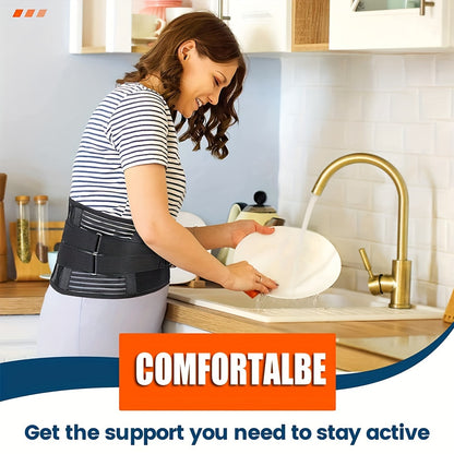 Anti-Skid Design Back Brace, Back Support Belt For Women & Men, Breathable Lower Back Brace With Lumbar Pad