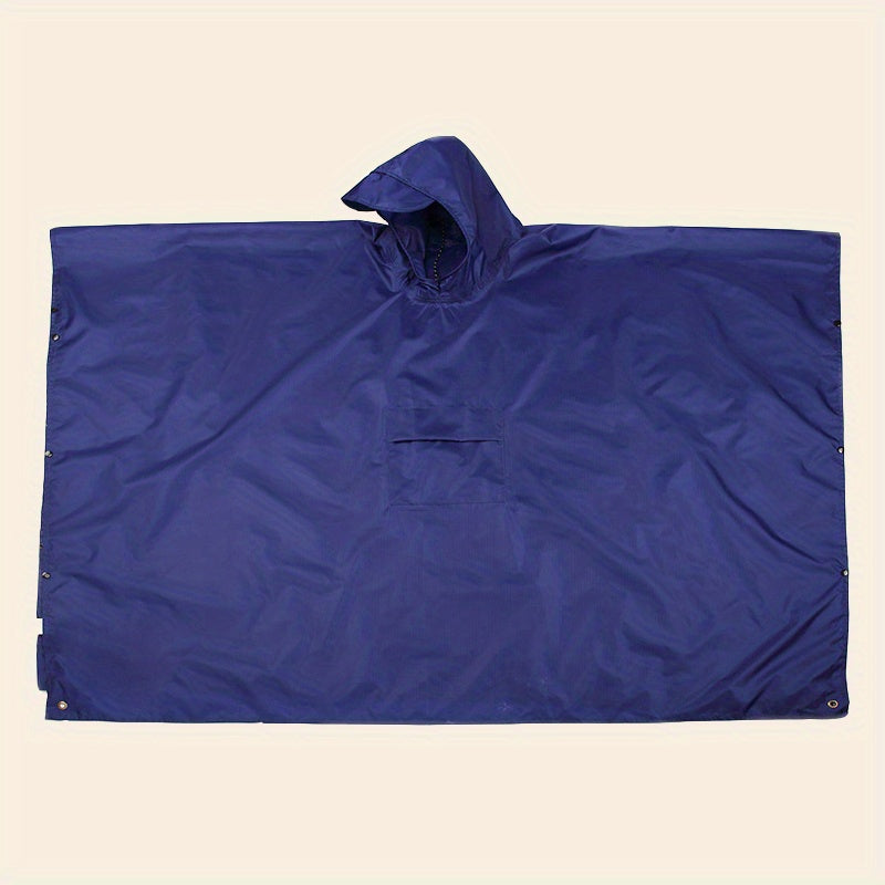 3-in-1 Solid Color Outdoor Labor Protection One-piece Cycling Rain Jacket Rain Poncho