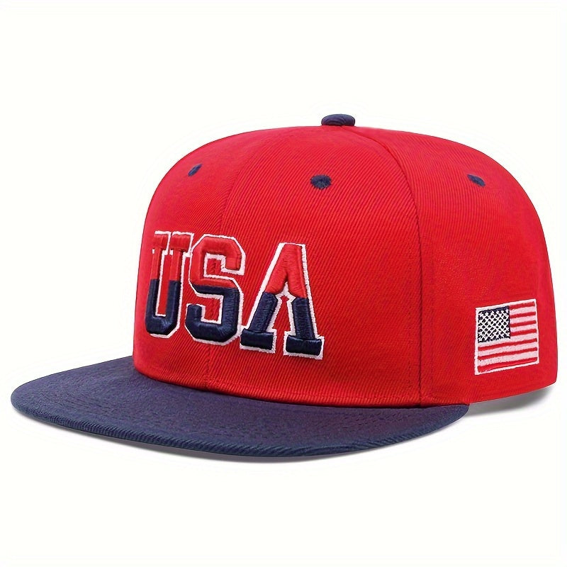 1pc Stylish Men's Baseball Cap with Vivid USA Embroidery - Fashionable Unisex Hat for Men and Women - Perfect for Outdoor Activities, Sports, and Casual Wear