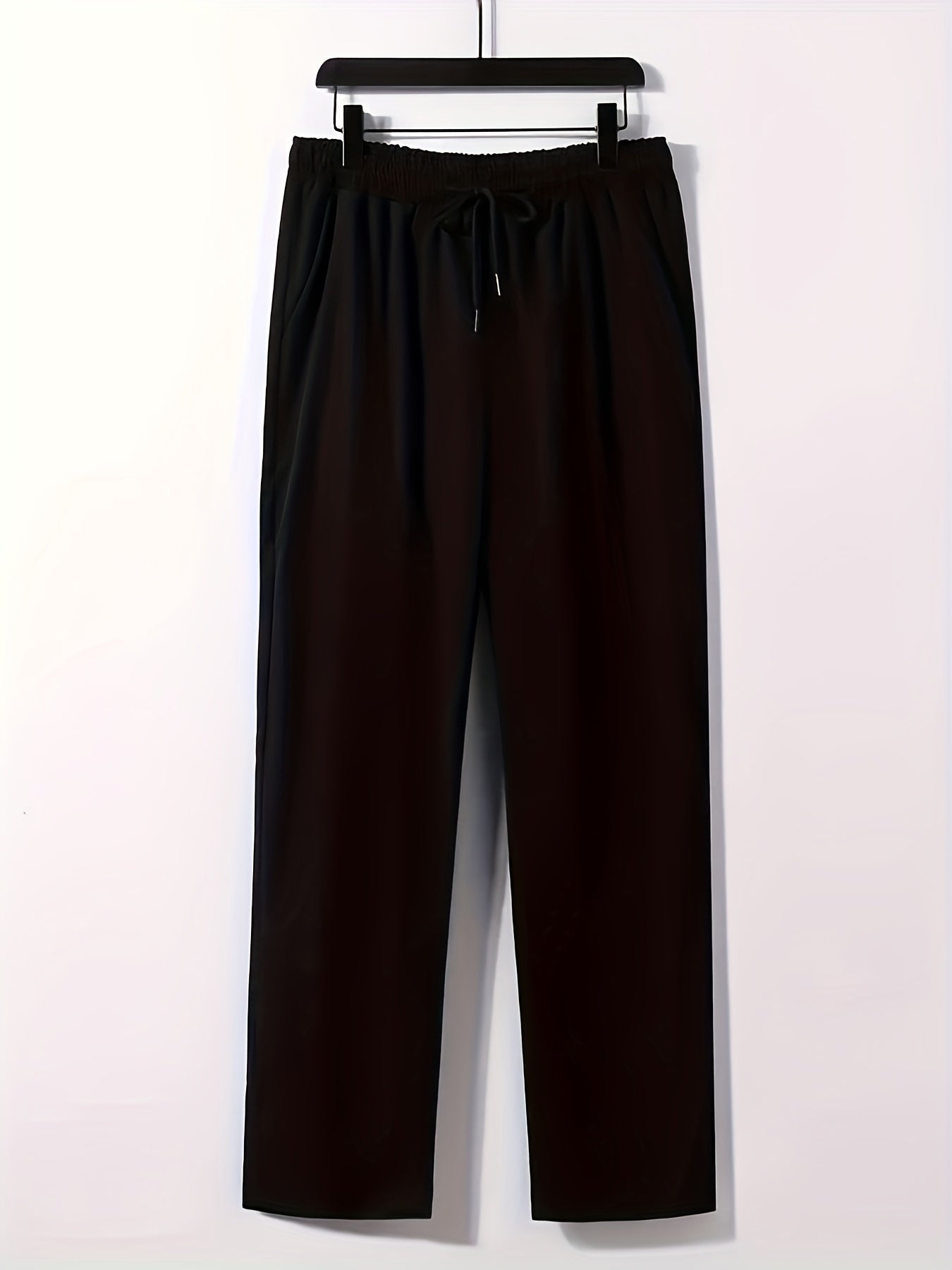 Plus Size Men's Plaid Shirt & Pants Set For Spring/autumn, Oversized Loose Fit 2Pcs Outfits For Workout/outdoor, Men's Clothing