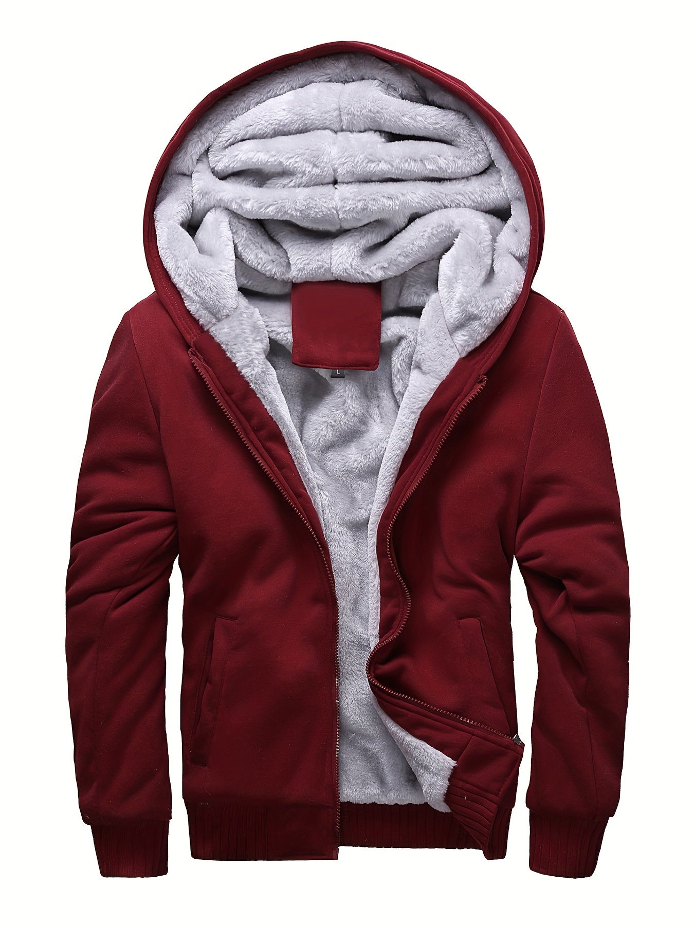 Winter Jacket Men's Fleece Casual Cardigan Autumn And Winter Warm Hooded Thick Jacket 2023 New Trend